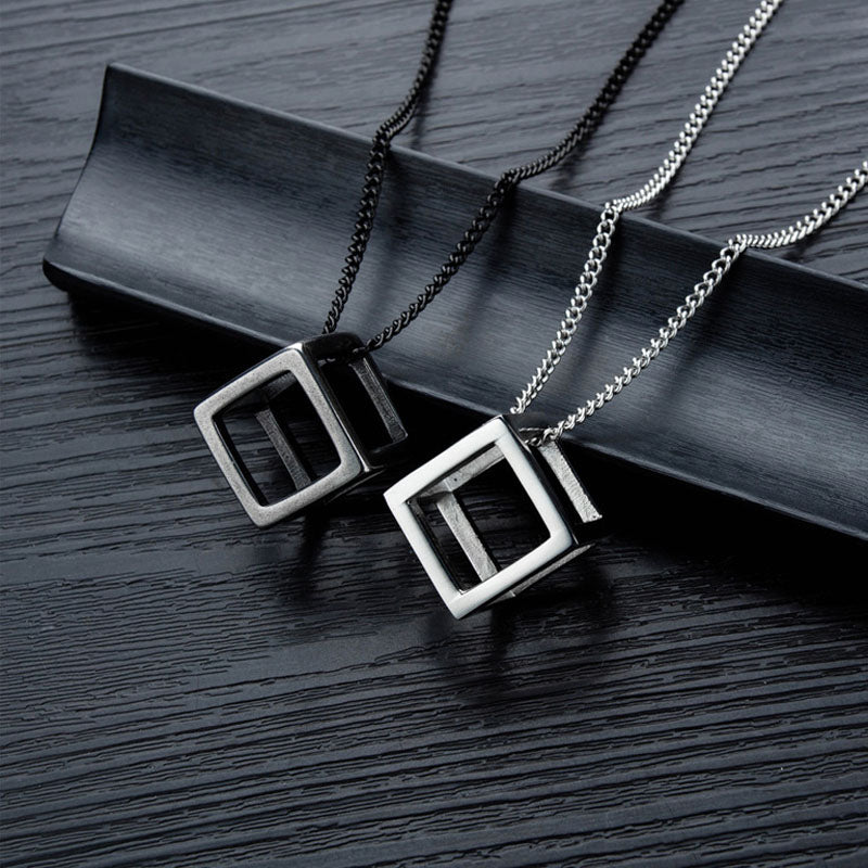 Hollow Cube Necklaceboth colors