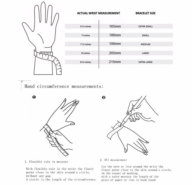 Minimalist Rope Bracelet for Men_measurements