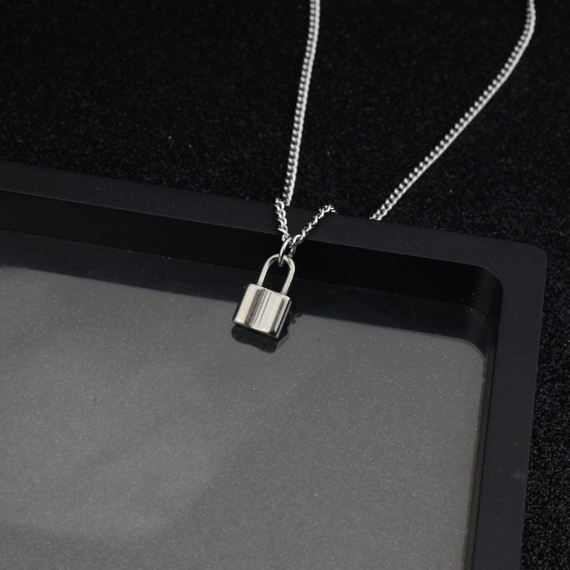 Steel Lock Necklace