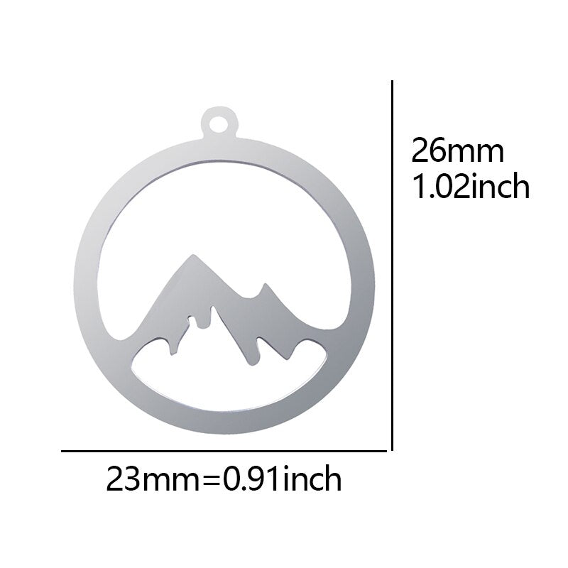 Mountain Hill Symbol Necklace Size