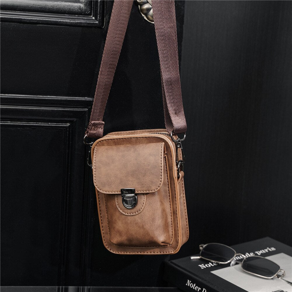 Vintage Mini Men's Crossbody Bag_brown4