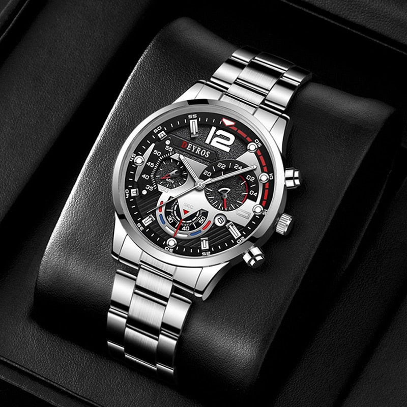 Stainless Steel Luxury Quartz Watch