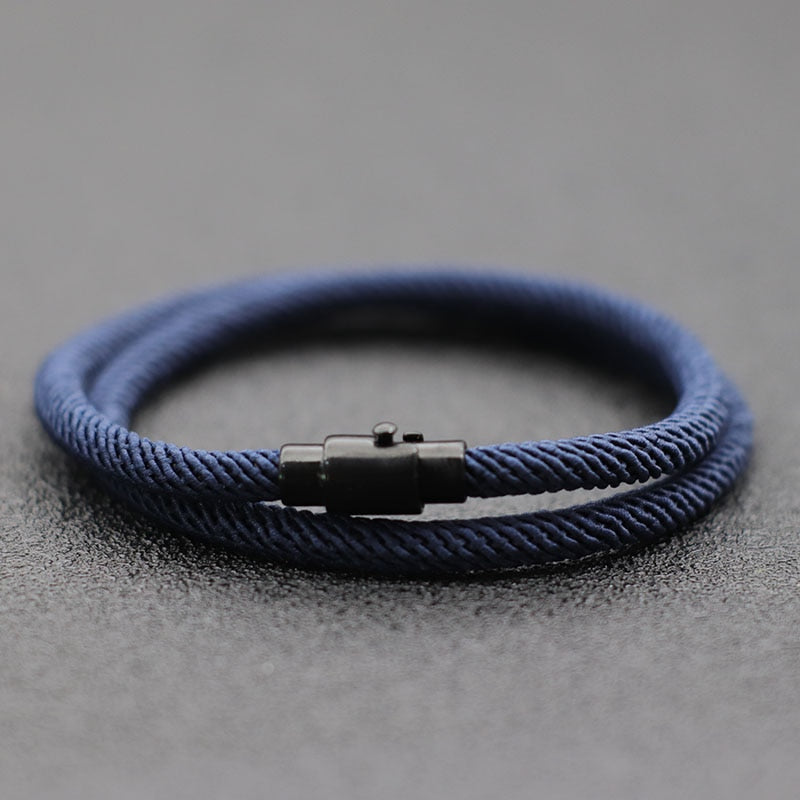 Minimalist Rope Bracelet for Men_navy