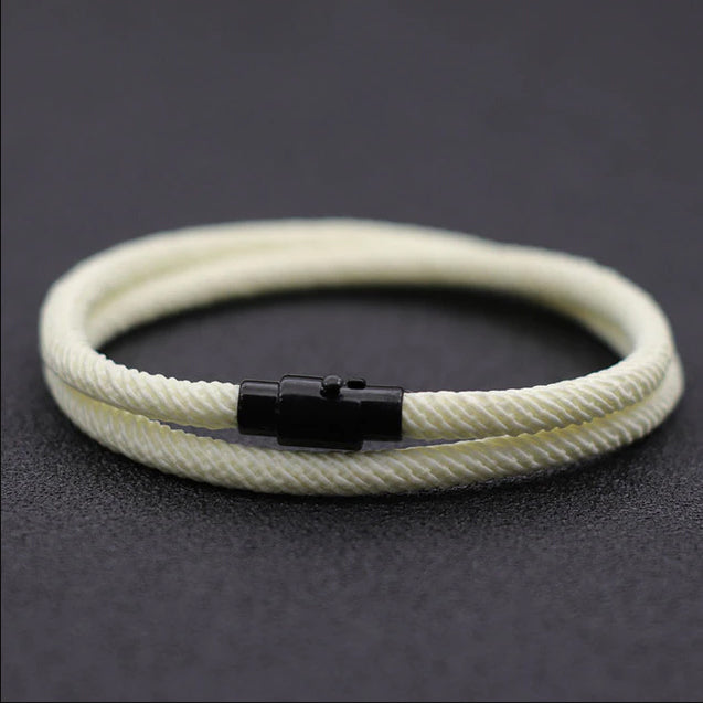 Minimalist Rope Bracelet for Men_white